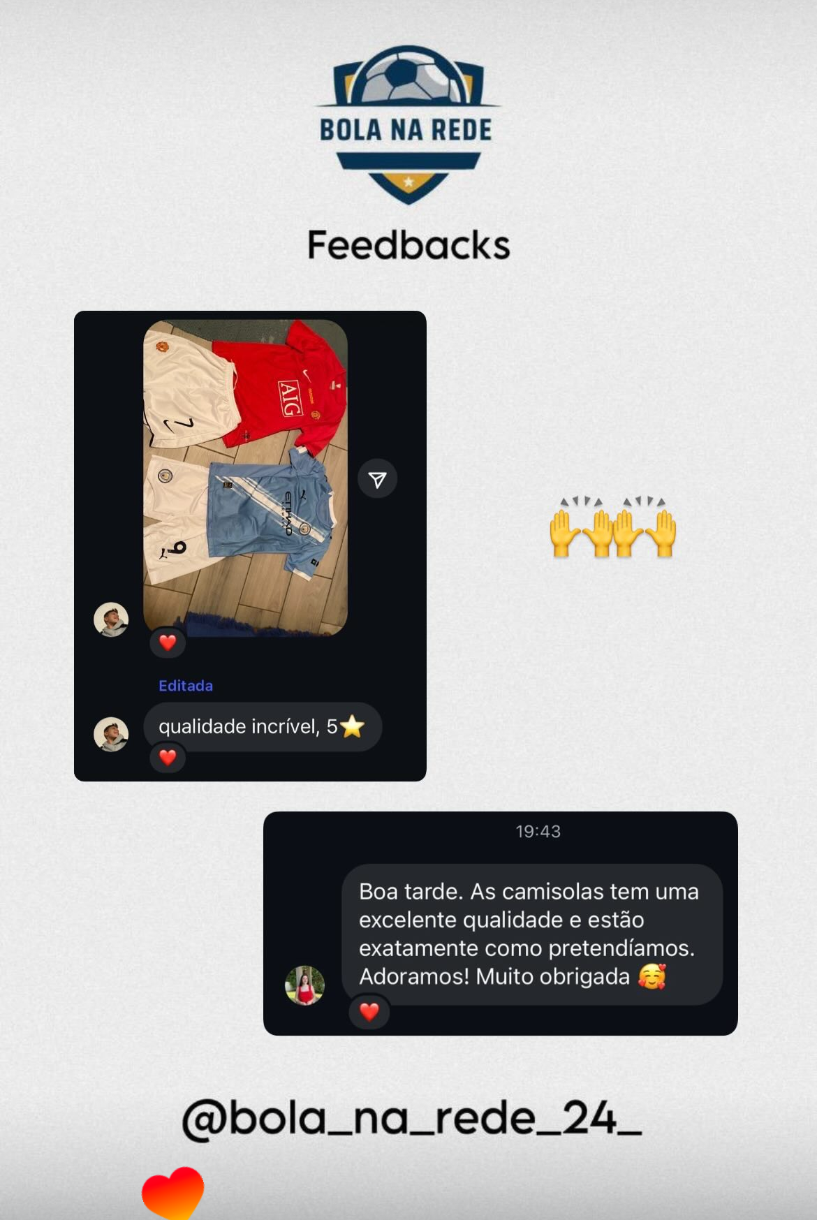 Print de cliente a destacar atendimento e rapidez